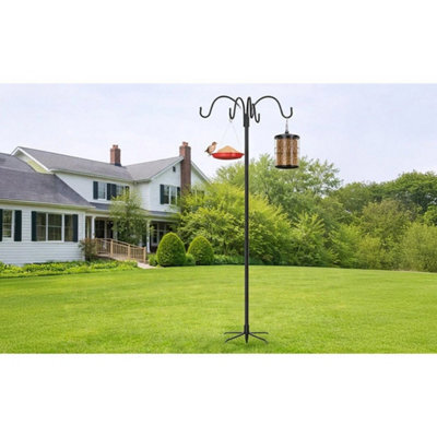 Adjustable Bird Feeder Stand With 4 Hanging Arms - image 1