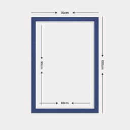 Ak Frames 100X70Cm Blue Picture Mounts To Fit 90X60Cm Aperture Size - Mount Board Only (No Frame Included) - thumbnail 3