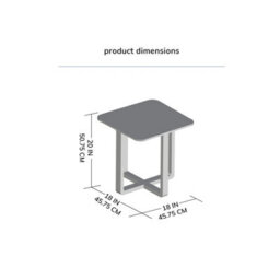 MH London Duchie Solid Wood Side Table Living Room Wooden Side Table Bedside Blonde Natural Side Table - thumbnail 8