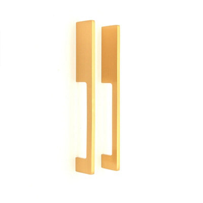 Spira Brass Sleek Bar Handles Satin Brass Large