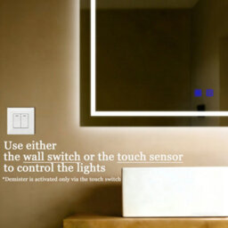 Maerts-E Illuminated Led Bathroom Wall Mirror With Demister 1200X700mm Touch Switch Dimmable 3 Lights - thumbnail 4