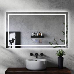 Maerts-E Illuminated Led Bathroom Wall Mirror With Demister 1200X700mm Touch Switch Dimmable 3 Lights