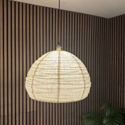 CGC Interiors Cgc Hester Oatmeal Linen Large Round Hand Made Lampshade - thumbnail 2