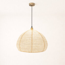 CGC Interiors Cgc Hester Oatmeal Linen Large Round Hand Made Lampshade - thumbnail 1