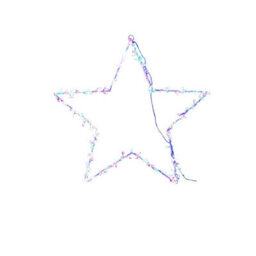 Samuel Alexander 60Cm Light Up Metal Hanging Christmas Star Decoration With 280 Rainbow Leds - thumbnail 7