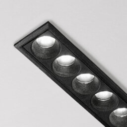 Ideal Lux O-Zone Led Outdoor Display Light Black 3000K Ip66 6X Led Recessed Downlight Black 3000K - thumbnail 2