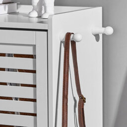 Sobuy Fsr108-W, 3 Drawers Shoe Cabinet Shoe Rack Shoe Storage Cupboard Organizer Unit,white,w55Xd30Xh112 - thumbnail 4