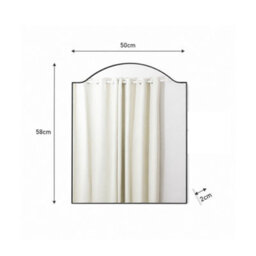 Melody Maison Matte Black Metal Framed Wall Mirror - 50Cm X 65Cm - thumbnail 7