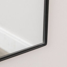 Melody Maison Matte Black Metal Framed Wall Mirror - 50Cm X 65Cm - thumbnail 3