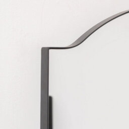 Melody Maison Matte Black Metal Framed Wall Mirror - 50Cm X 65Cm - thumbnail 2