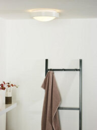 Lucide Fresh Modern Flush Ceiling Light Bathroom 27Cm - 1Xe27 - Ip44 - White - thumbnail 3