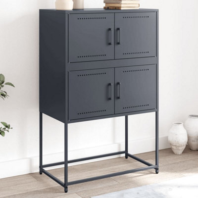 Berkfield Sideboard Anthracite 68.5X38.5X107 Cm Steel - image 1