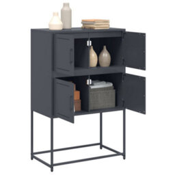 Berkfield Sideboard Anthracite 68.5X38.5X107 Cm Steel - thumbnail 5
