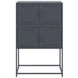 Berkfield Sideboard Anthracite 68.5X38.5X107 Cm Steel - thumbnail 6