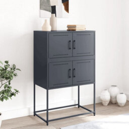Berkfield Sideboard Anthracite 68.5X38.5X107 Cm Steel - thumbnail 3