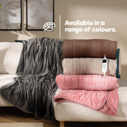 Livivo Electric Heated Fleece Over Blanket With Adjustable Digital Control & Safety Timer - Blush - thumbnail 8