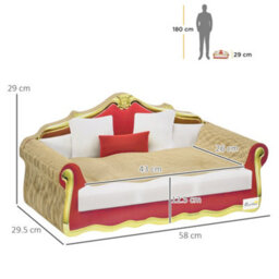 Pawhut Cat Scratcher Lounge Sofa Cardboard With Catnip, 58 X 29.5 X 29Cm - thumbnail 3