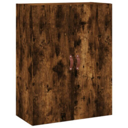 Berkfield Highboard Smoked Oak 69.5X34X180 Cm Engineered Wood - thumbnail 5