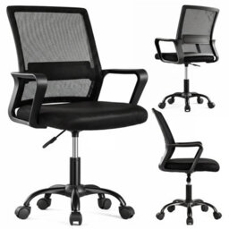 JAJALUYA Office Chair Ergonomic Mesh Swivel Height-Adjustable Computer Chair - thumbnail 1