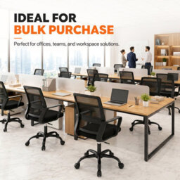 JAJALUYA Office Chair Ergonomic Mesh Swivel Height-Adjustable Computer Chair - thumbnail 5