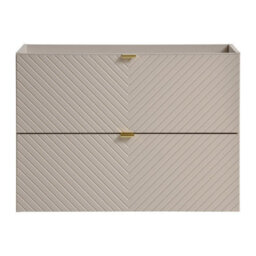 Heze Furniture Viva 80Cm Bathroom Cabinet With Oval Basin - Cashmere - thumbnail 2
