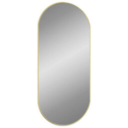 Walplus Gold Wall Mirror 100X45 Cm Oval Vanity Mirror - thumbnail 3