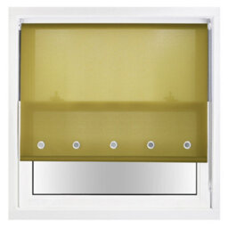 Trimmable Daylight Roller Blind With Round Eyelet And Metal Fittings From Furnished - Green (W)90Cm X (L)165Cm - thumbnail 2