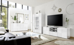 FurniComp LTD Furnicomp Lyon 3 Door White Gloss Sideboard - thumbnail 5
