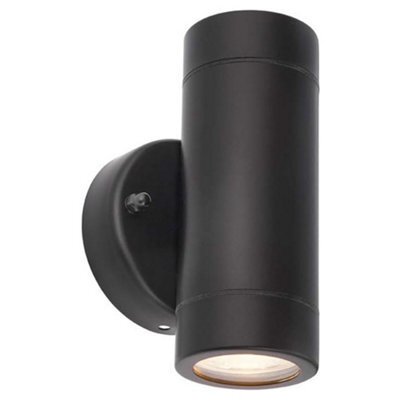 Saxby 75432 Palin Outdoor Up-Down Wall Light Ip44 (Matt Black) - image 1