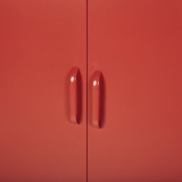 Beliani  Storage Unit Varna Metal Red - thumbnail 8
