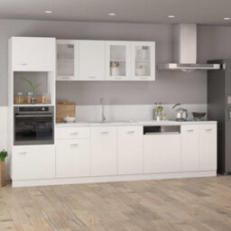 Walplus Hanging Glass Cabinet Lyon White 40X31X60 Cm Engineered Wood - thumbnail 3
