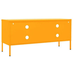 Berkfield Durable Tv Cabinet Mustard Yellow 105X35X50 Cm Steel - thumbnail 5
