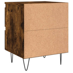 Berkfield Elegant Bedside Cabinets 2 Pcs Smoked Oak 40X35X50 Cm Engineered Wood - thumbnail 8