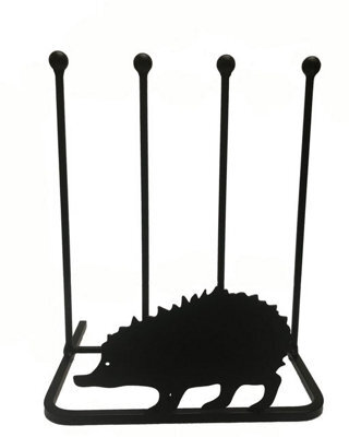 Poppy Forge 2 Pair Boot Rack - Hedgehog - Steel - L29 X W39 X H48 Cm - Black - image 1