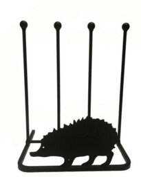 Poppy Forge 2 Pair Boot Rack - Hedgehog - Steel - L29 X W39 X H48 Cm - Black