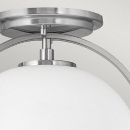 Luminosa Lighting Luminosa Hinkley Somerset Globe Ceiling Light Brushed Nickel - thumbnail 2