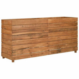 Berkfield Durable Raised Bed 150X40X72 Cm Recycled Teak And Steel - thumbnail 4