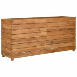 Berkfield Durable Raised Bed 150X40X72 Cm Recycled Teak And Steel - thumbnail 1