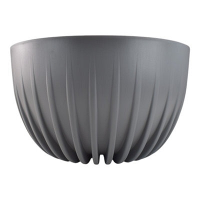 Cost Wise Indoor/outdoor Decorative Plant Display Bowl,ideal For Herbs,houseplants,bedding,tabletop Display,240mm In Gray - image 1