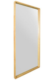 "Mirroroutlet The Naturalis - Solid Oak Rounded Corner Leaner / Wall Mirror 67"" X 33"" (170Cm X 85Cm) Scandinavian 'scandi' Inspired" - thumbnail 4