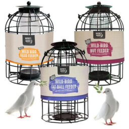 STAR SUPPLIES Weather Resistant Metal Bird Hanging Feeder Cage Fat Ball, Nut & Seed Feeder - thumbnail 1