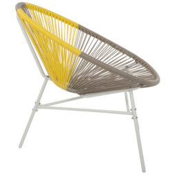 Beliani Set Of 2 Garden Chairs Acapulco Pe Rattan Taupe - thumbnail 7