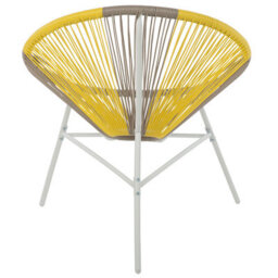 Beliani Set Of 2 Garden Chairs Acapulco Pe Rattan Taupe - thumbnail 6