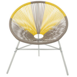 Beliani Set Of 2 Garden Chairs Acapulco Pe Rattan Taupe - thumbnail 5