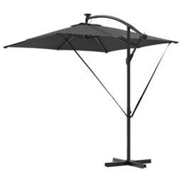 Berkfield Cantilever Banana Parasol Anthracite 249 X 249 X 250 Cm - thumbnail 7