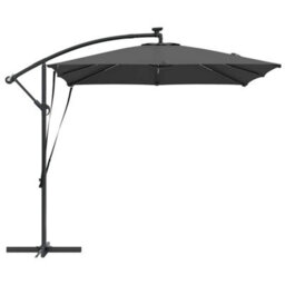 Berkfield Cantilever Banana Parasol Anthracite 249 X 249 X 250 Cm - thumbnail 6