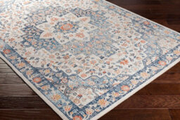 Livabliss Huntington Beach-Vintage Blue Beige Orange In- & Outdoor Rug 160 X 213 Cm Easy Care, Non Shedding - thumbnail 6
