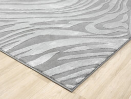 Vellure Modern Indoor Living Room Area Rug Embossed Metallic Sheen Marble Design Anthracite 120X170 Cm - thumbnail 4
