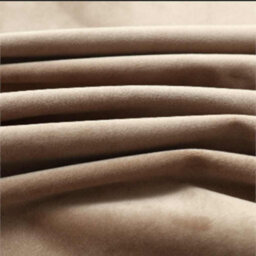 Walplus Blackout Curtains With Rings 2 Pcs Velvet Beige 140X225 Cm - thumbnail 4