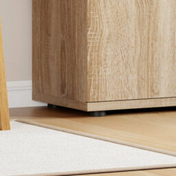 Oak Storage Cabinet 2 Door Lockable Office Cupboard Utility - thumbnail 4
